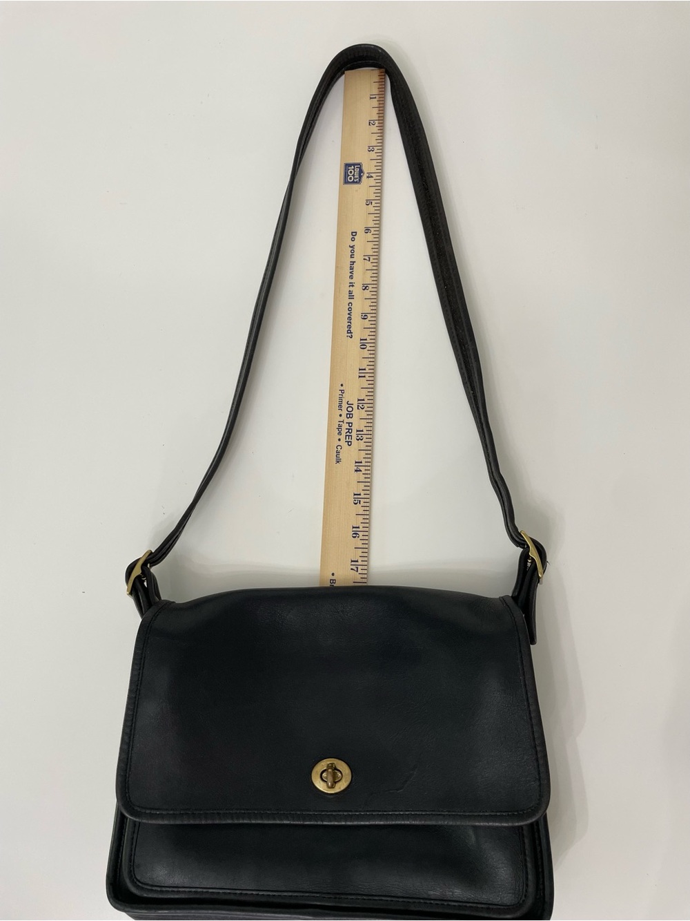 Coach Original Classics Leather Compartment Shoulder Bag Black VTG Purse 9850 - Picture 12 of 16